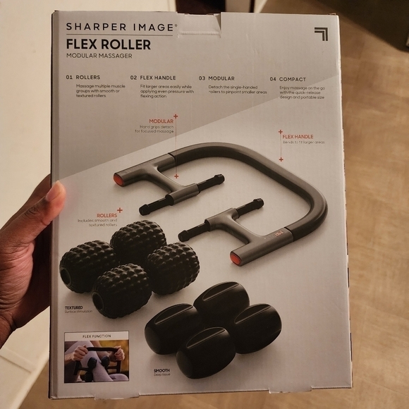 Sharper Image Flex Roller, Modular Massager - 8 Rollers NEW - Picture 2 of 6